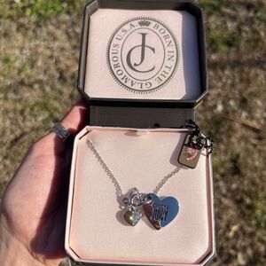 Juicy Couture Silver Heart Necklace